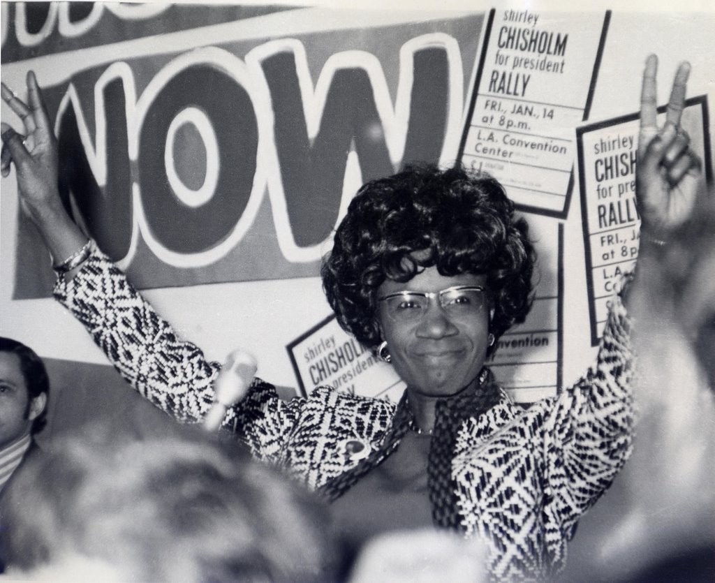 Shirley-Chisholm-campaigning-for-president-1972