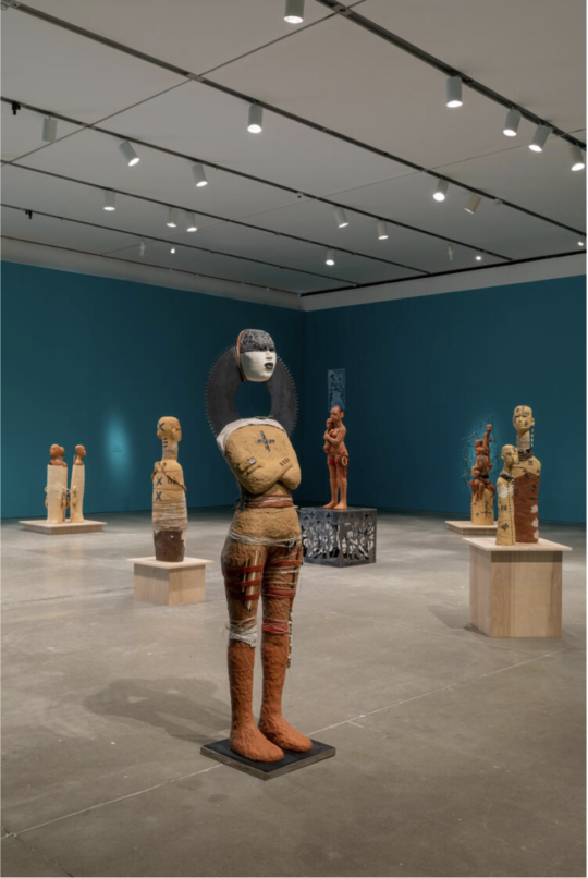 'Rose B. Simpson: Legacies', 2022, installation view. Courtesy: the artist and ICA/Boston; photograph: Mel Taing.